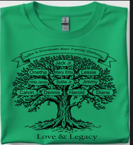 Sollie & Elizabeth Barr Family Gathering tshirt